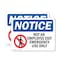 Signmission Exit Sign, Plastic, 14 in W, 10 in H, Not An Employee Exit Emergency OS-2PACK-NS-P-1014-L-15142 - alternate 1